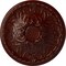 Ekena Millwork Tristan Ceiling Medallion (Fits Canopies up to 6 1/4"), 32 3/8"OD x 3 1/2"P, Brushed Mahogany CM32TNBMF - alternate 1
